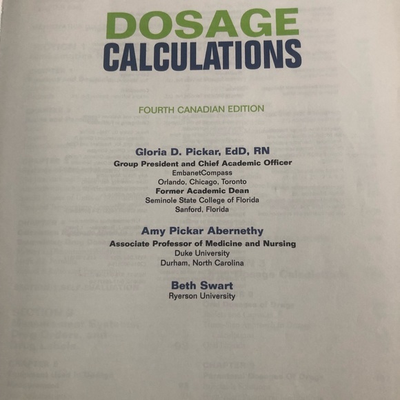 Dosage Calculations 4th Edition - Picture 4 of 4